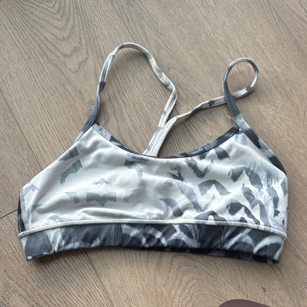 lululemon athletica Gray and Black Sports Bra